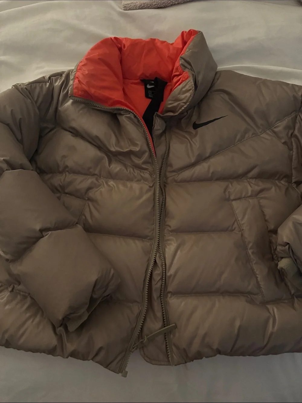 Gold Nike puffer